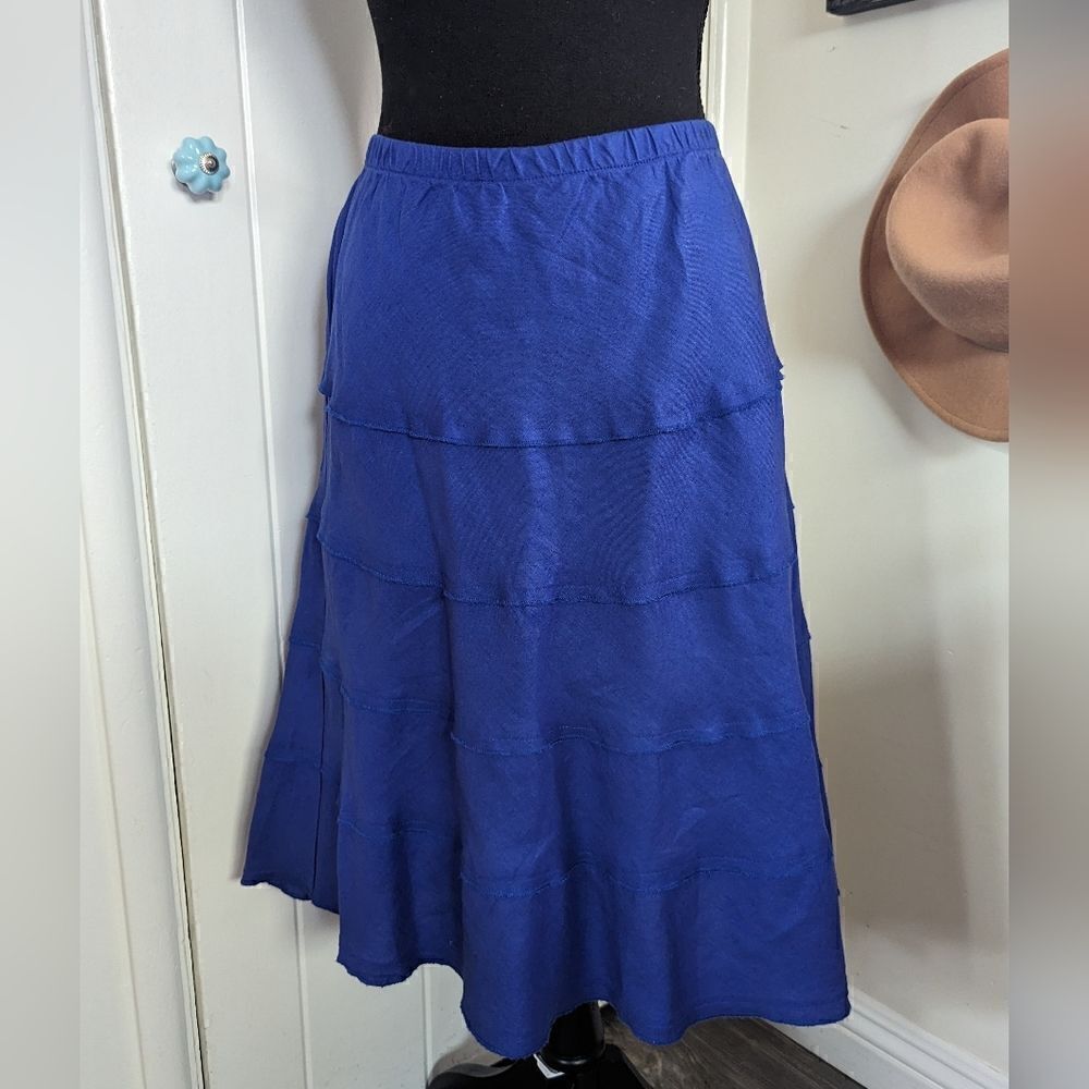 Soft Surroundings Linen Skirt S Cottagecore Fairycore Coastal Cowgirl Peasant